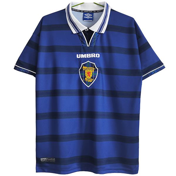 Scotland maglia storica da casa della Scozia prima maglia da calcio sportiva da uomo da partita di calcio 1998-2000